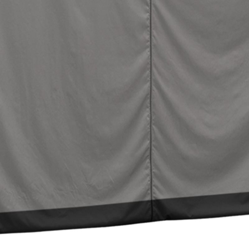 SUNJOY Rideau de Remplacement pour gazebo, Rideaux Extérieurs imperméables à 6 panneaux pour gazebo de 12 x 20 pieds, protection pour terrasse et jardin
