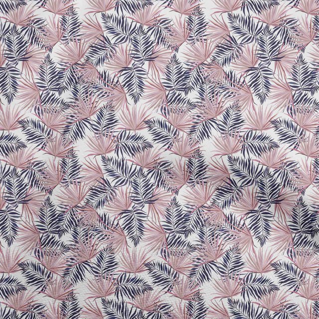 oneOone Viscose Chiffon Medium Pink Fabric Tropical Sewing Craft Projects Fabric Prints By Yard 42 Inch Wide