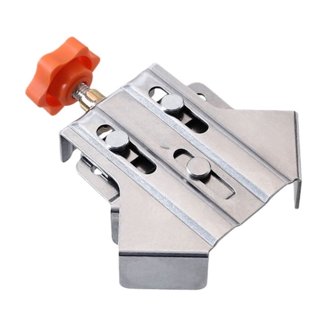 Stainless Steel 90 Angle Clamp with Adjustable Handle for Secure Woodworking and Photo Frame Assembly