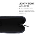 thumbnail image 3 of kwmobile Neoprene Case Compatible with Apple Magic Mouse 1/2 - Case for Mouse Soft Pouch Carry Bag - Grey, 3 of 5