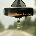 thumbnail image 3 of Visland I Love You Drive Safe Stickers Rear View Mirror Vinyl Decal for Women Waterproof Decorative Car Sticker Car Decal Accessories, 3 of 8