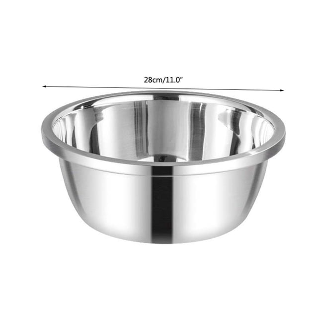jovati Metal Mixing Bowls Stainless Steel Rust Steel Light Luxury Thickened Multi-Functional Large Basin Stainless Steel Basin Set Soup Basin Stainless Steel Water Basin