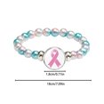 thumbnail image 2 of Cancer Awareness Bracelet Ribbon Charm Jewelry For Women Support Strength Inspirational, 2 of 3