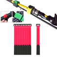thumbnail image 4 of 10PCS Rod Tie s Suspenders ener Band Cable Cord Red, 4 of 8