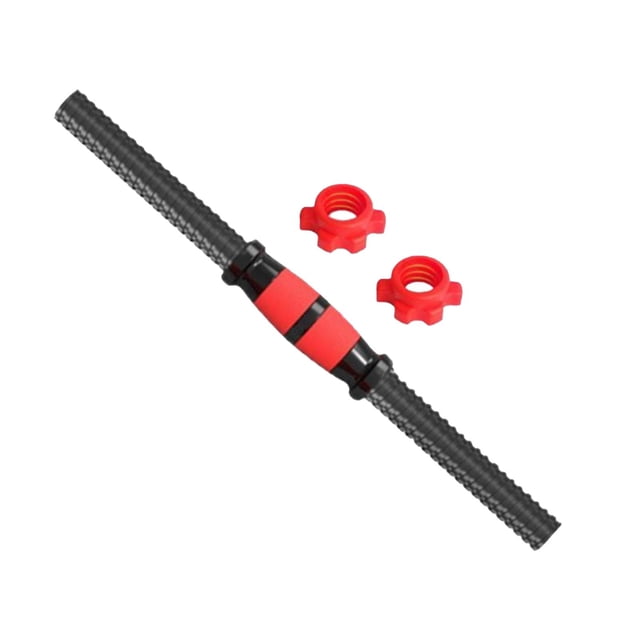 Wweixi Barbell Bar Portable AntiSlip Grip Threaded Handles for Exercise steel tube,wrapped Workout Gym 40cm