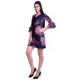 thumbnail image 3 of Moomaya Robe Courte Imprimée pour Femmes, Manches Évasées, Coupe Droite, Robes pour Femmes, Vêtements d'Été Décontractés, 3 of 6