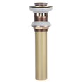 thumbnail image 1 of Brass Basin Sink Drain without Overflow Kitchen Bathroom Draining Stopper Accessorieswith Hole, 1 of 14