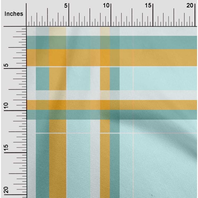 oneOone Cotton Poplin Fabric Madras Check Print Fabric BTY 42 Inch Wide