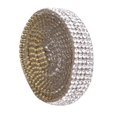 thumbnail image 4 of Beaded Trim,  Glass Rhinestone Trim Ribbon 1m 5 Rows Hot Fix Chain Trim for DIY Garment, 4 of 8
