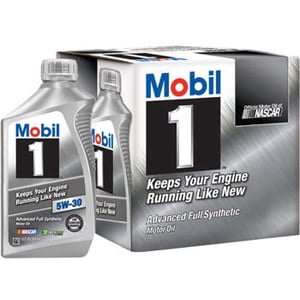 Mobil 1 Advanced Full Synthetic Motor Oil 5W-30, 1 Quart (Case of 6)