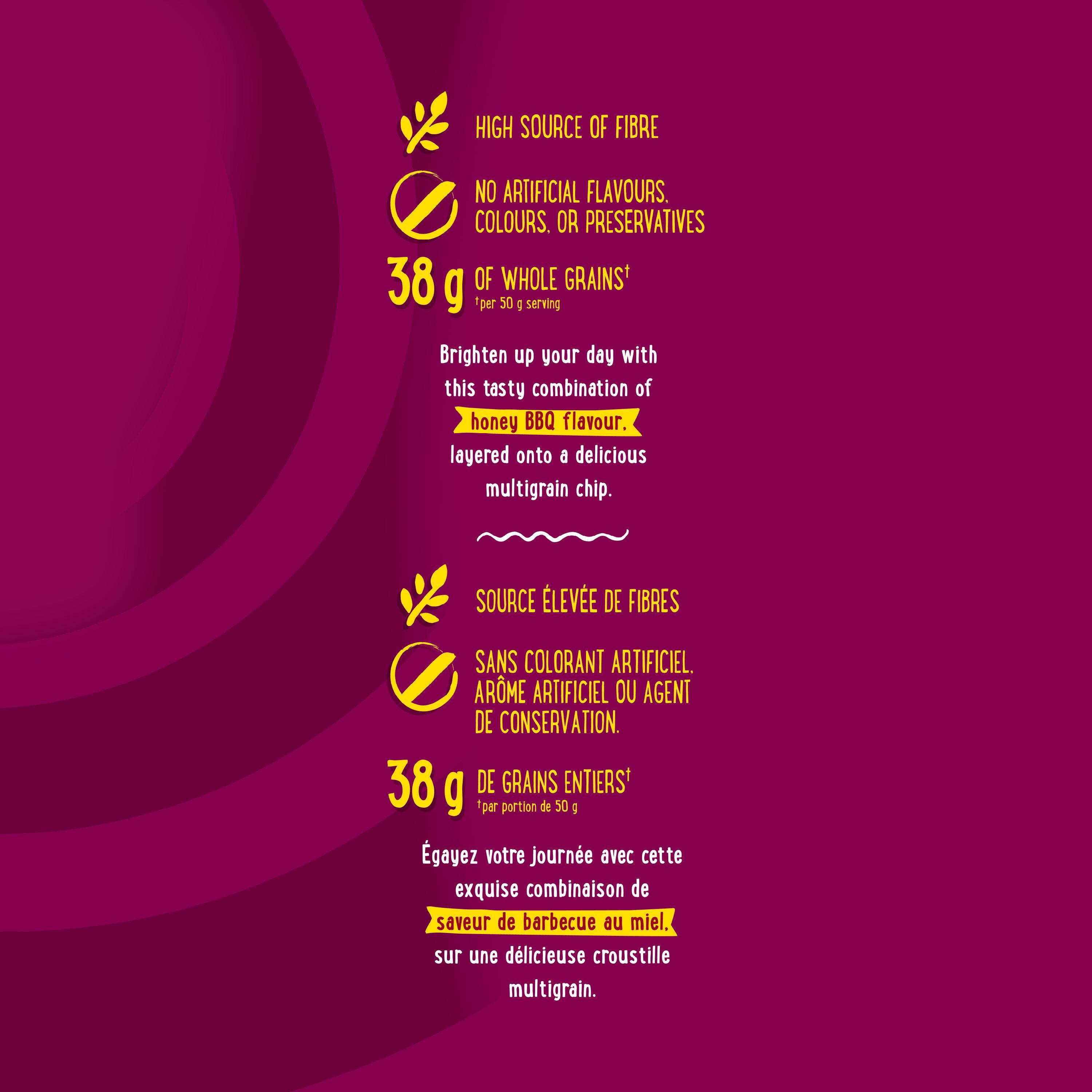 SunChips Saveur BBQ au miel Collations multigrains