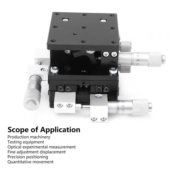Gupbes LD60-LM XYZ 3-Axes Manual Linear Stage Trimming Platform Tuning Sliding Table 60 X 60mm,Trimming Bearing Tuning Platform,Trimming Platform