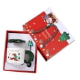 thumbnail image 4 of Lipstore Christmas Mug Set Water Container Milk Mug Tea Cup Cute with Lid Spoon Xmas Gift Green Xmas Tree, 4 of 8