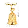 thumbnail image 4 of 1pc Metal Hand Bells Golden Hand Bell Toys Christmas Hand Bells for Party, 4 of 7