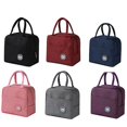 thumbnail image 2 of Cooler Bag Insulation Bag Waterproof Portable Zipper Warm Lunch Bag red, 2 of 5