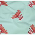 thumbnail image 4 of oneOone Organic Cotton Poplin Twill Fabric Bird Block Decor Fabric Printed BTY 42 Inch Wide, 4 of 4