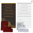 thumbnail image 3 of SGI Bedding 1000 TC Egyptian Cotton Bed Sheet Set - Twin Size Sheets 1000 Count Sheets for Twin Size Bed - Soft, Durable Sheets Cotton Sheets in 1000 TC 18" Deep Burgundy, 3 of 6