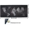thumbnail image 2 of Extended Mouse Pad Large Gaming Mouse Pad- 35.4x15.7x0.12 inch Computer Keyboard Mouse Mat Non-Slip Mousepad Rubber Base and Stitched Edges for Game Players, Office, Study, Aurora Light Pattern, 2 of 7