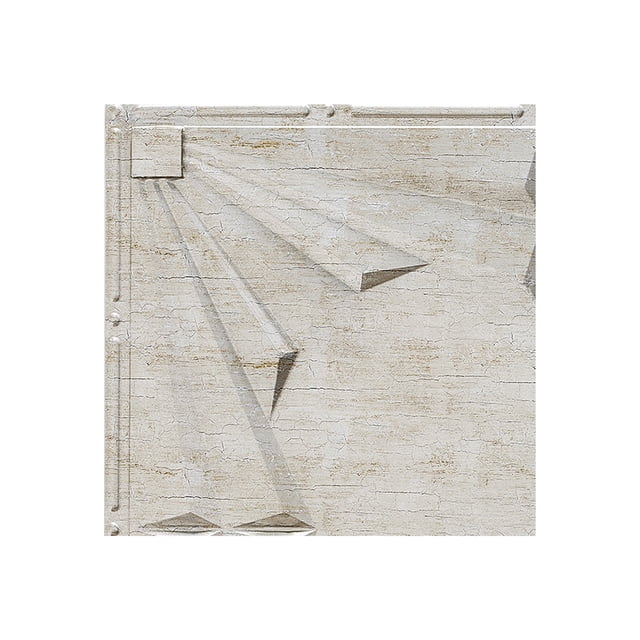 Fasade Art Deco Vintage Metal Ceiling Tile Sample 12" x 12"