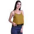 thumbnail image 2 of Moomaya Haut Court à Bretelles Spaghetti Imprimé pour Femmes Cami Tops d'Été, 2 of 5