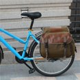 thumbnail image 3 of Sacs Sacoches Doubles en Toile pour Vélo avec Crochets Ajustables Grands Compartiments 30-40 L Kaki, 3 of 8