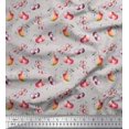 thumbnail image 1 of Soimoi Black Poly Georgette Fabric Triangle Art Geometric Print Fabric by the Yard 52 Inch Wide, 1 of 5
