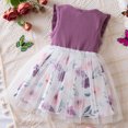 thumbnail image 5 of TopLLC Robe à Manches Courtes à Col Rond Filles Été Nouvelle Robe à Manches Courtes Robe Princesse en Gaze Imprimée Robe d'Anniversaire Robe Robe Fille, 5 of 5