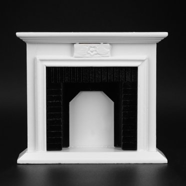 Fdit Foyer de Maison de Poupée, 1:12 Mobilier Miniature de Maison de Poupée Foyer en Bois pour Accessoires de Maison de Poupées Déco Jouets, Accessoire de Maison de Poupées