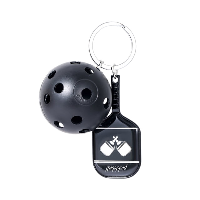 Porte-clés en Alliage pour Raquette de Pickleball, Pendentif Sportif de Simulation Anneau de Clé