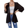 thumbnail image 3 of Honganda Women's Sheer Chiffon Jacket, Casual Cover Up Tops Beach Cardigans, 3 of 6