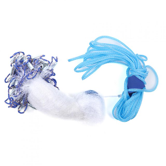 Filet de Pêche en Nylon Monofilament Style Américain Jeté à la Main en Plein Air Mesh2.4M