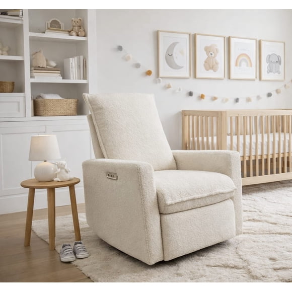Concord Baby Boucle Power Recliner Swivel Glider