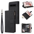 thumbnail image 1 of Case for Google Pixel 7 Pro 5G Leather Magnetic Handbag Zipper Pocket Cover Wrist Strap, 1 of 5
