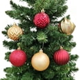 thumbnail image 2 of Décorations incassables Holiday Time, 24 unités, rouge/doré, 2 of 4