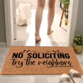 thumbnail image 4 of Doormat Coir Mat Outdoor Door Mat Inside Outdoor Summer Rug Low-Profile Non-Slip Front Welcome Mat Summer Home Decor Floor Mats for Door Decor, Patio Decor, Plain Entry Mat, 16x24 Inch, 4 of 7