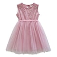 thumbnail image 1 of LUOGENLI Robe Fillette Tout-Petits Sans Manches Broderie Robe en Maille Danse Fête Princesse Robes Vêtements Longue Robe pour Filles Noir 18-24 Mois, 1 of 5