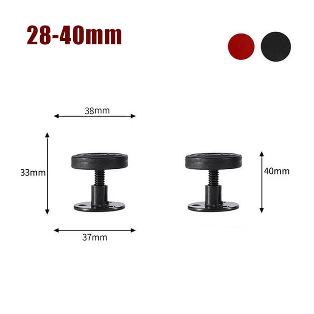 Luckyn Butée de Tête de Lit Anti-Vibration pour Cadre de Lit de Chevet à Filetage Réglable 28-40 mm