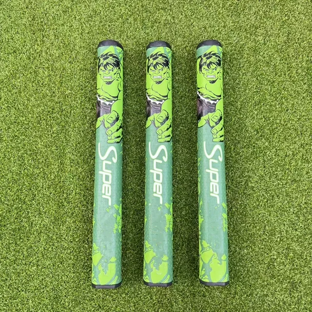 Super Poignée de Putter de Golf Améliore la Prise Résistante à l'Usure Universelle la Poignée PU Hulk le Golf Améliore la Sensation Design Unique Poignées Rondes The Hulk 2.0 3 Pcs