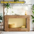 thumbnail image 3 of Fnova Farmhouse Console Table for Entryway, 47.2" Long Narrow Wood Entryway Table, Easy Assembly, Light Brown, 3 of 14
