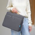thumbnail image 1 of 15.6-inch Laptop Bag, Portable Computer Case, Shockproof & Scratch-Resistant, Waterproof Fabric, 360°Corner Protection, Multiple Compartments, Trolley Fixed Strap, Lightweight, Work & Leisure Use, 1 of 6