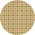 thumbnail image 1 of Ahgly Tapis de Zone Rond Lavable en Machine Intérieur Transitionnel Brun Doré Foncé, 8 Pieds Rond, 1 of 7
