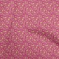 thumbnail image 1 of oneOone Coton Popeline Fuschia Tissu Rose Jacobée Robe Florale Tissu Tissu Imprimé par la Cour 56 Pouces de Large, 1 of 4