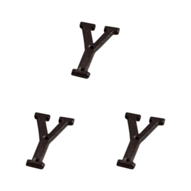 Transemion Durable And Rustproof Metal House Number Plaque For Stylish Door Decoration B17--Y 3Set