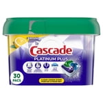 Cascade Platinum Plus Dishwasher Pods, Dish Detergent ActionPacs, Clean Lemon 30CT