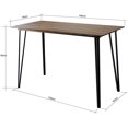 thumbnail image 5 of Inspirer Studio Bar Table Set, Modern Pub Table Dining Set, Kitchen Counter Height Dining Table Set (1 PCS (Table Rustic Brown Rectangle)), 5 of 5