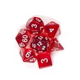 thumbnail image 1 of 7 Pcs/Ensemble dés Polyédriques Translucides pour Dungeons Dragons Pathfinder D&D RPG (D4 D6 D8 D10 D12 D20 D%) Rouge, 1 of 8