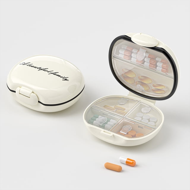 Dvkptbk Portable Boxes Portable Drug Storage Box Easy to Store Convenient for Travelling Sealed Moistureproof Classified Storage Do Not Interfere with Each Other Storage & Organization