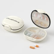 TIMIFIS Pill Organizer, Portable Drug Storage Box Easy to Store Convenient for Travelling Sealed Moistureproof Classified Storage Do Not Interfere with Each Other Medicine Bottle Organizer