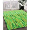 thumbnail image 3 of Ahgly Company Tapis d'Intérieur Lavables en Machine Rectangle Transitionnel Vert Émeraude, 5' x 8', 3 of 7