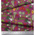 thumbnail image 2 of Soimoi Cotton Cambric Fabric Dot & Mix Vegetable Print Sewing Fabric Yard 56 Inch Wide, 2 of 3